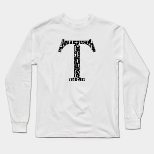 T Filled - Typography Long Sleeve T-Shirt